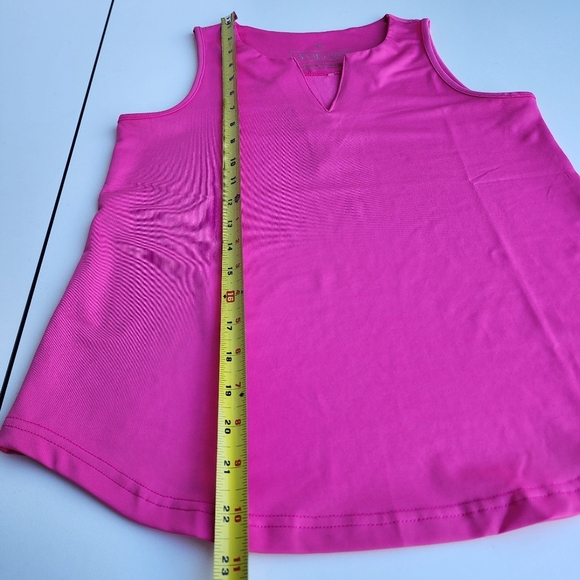 Ana Clare SPF 50 Active Golf Tennis Women's Polo Sleeveless Stretch Pink Top XS - Picture 8 of 9